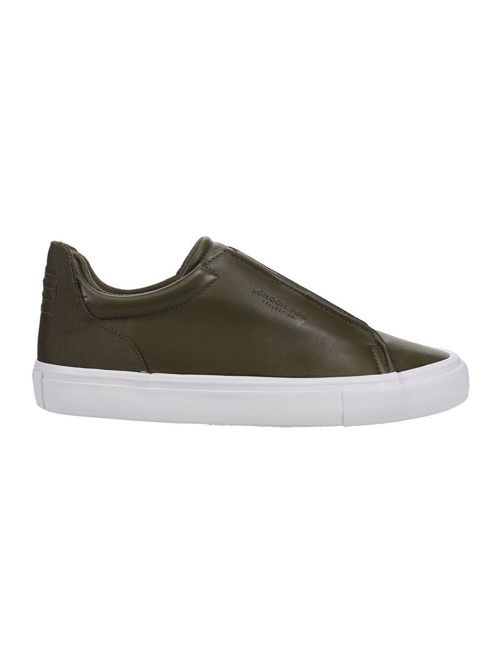 LONDON FOG Francis Low Slip  Sneakers Olive Green  Men Sz-11
